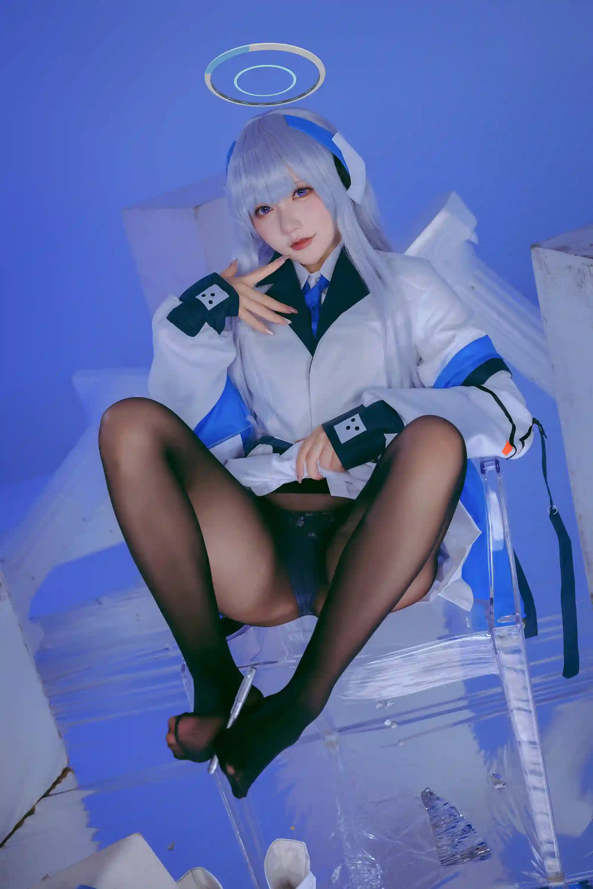 是一只熊仔吗 (Shi yi zhixiong zi ma) cosplay Ushio Noa - Blue Archive (19).webp
