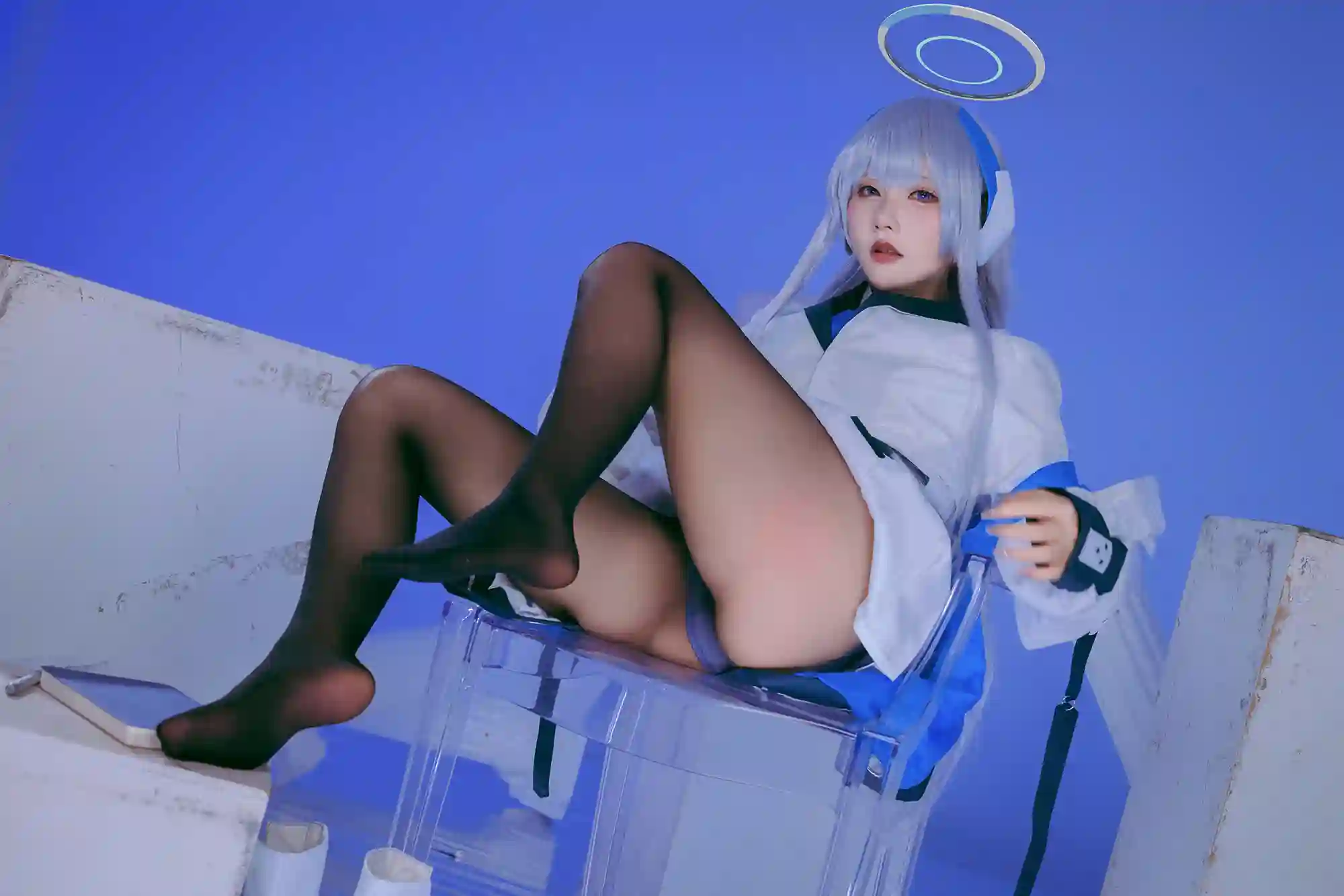 是一只熊仔吗 (Shi yi zhixiong zi ma) cosplay Ushio Noa - Blue Archive (17).webp