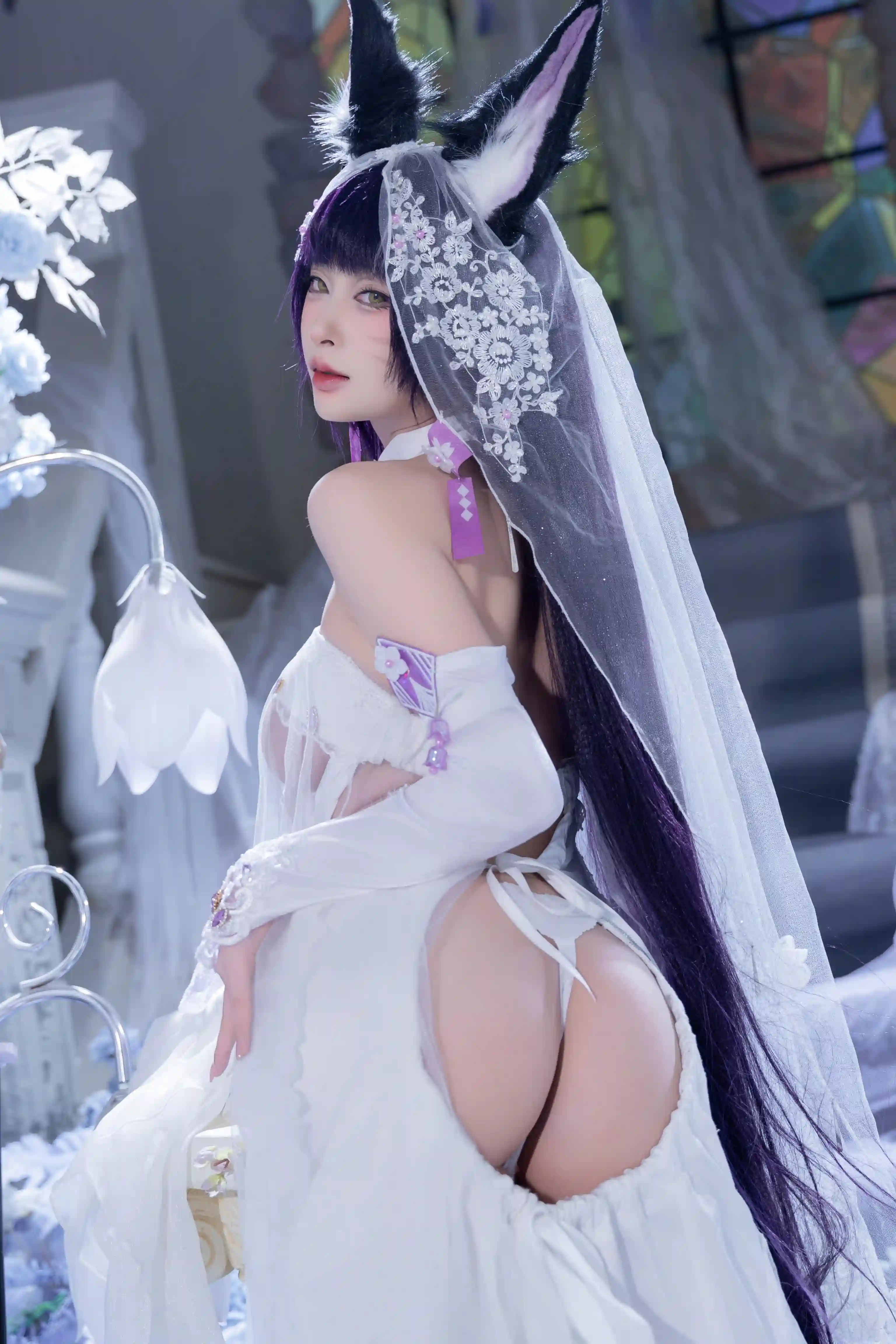 清水由乃 (Qsyn0101) cosplay Musashi Wisteria - Azur Lane (22).webp