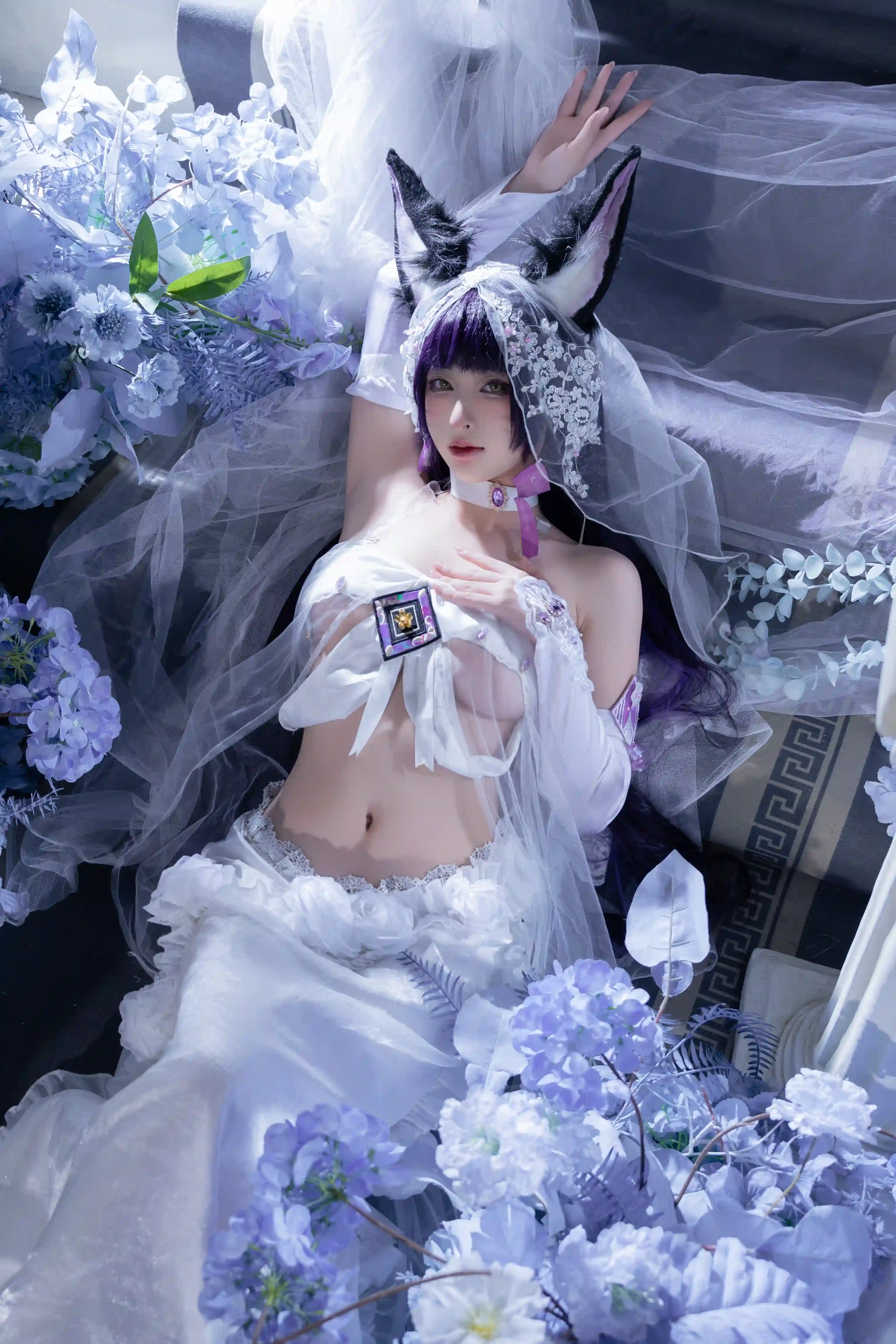 清水由乃 (Qsyn0101) cosplay Musashi Wisteria - Azur Lane (35).webp