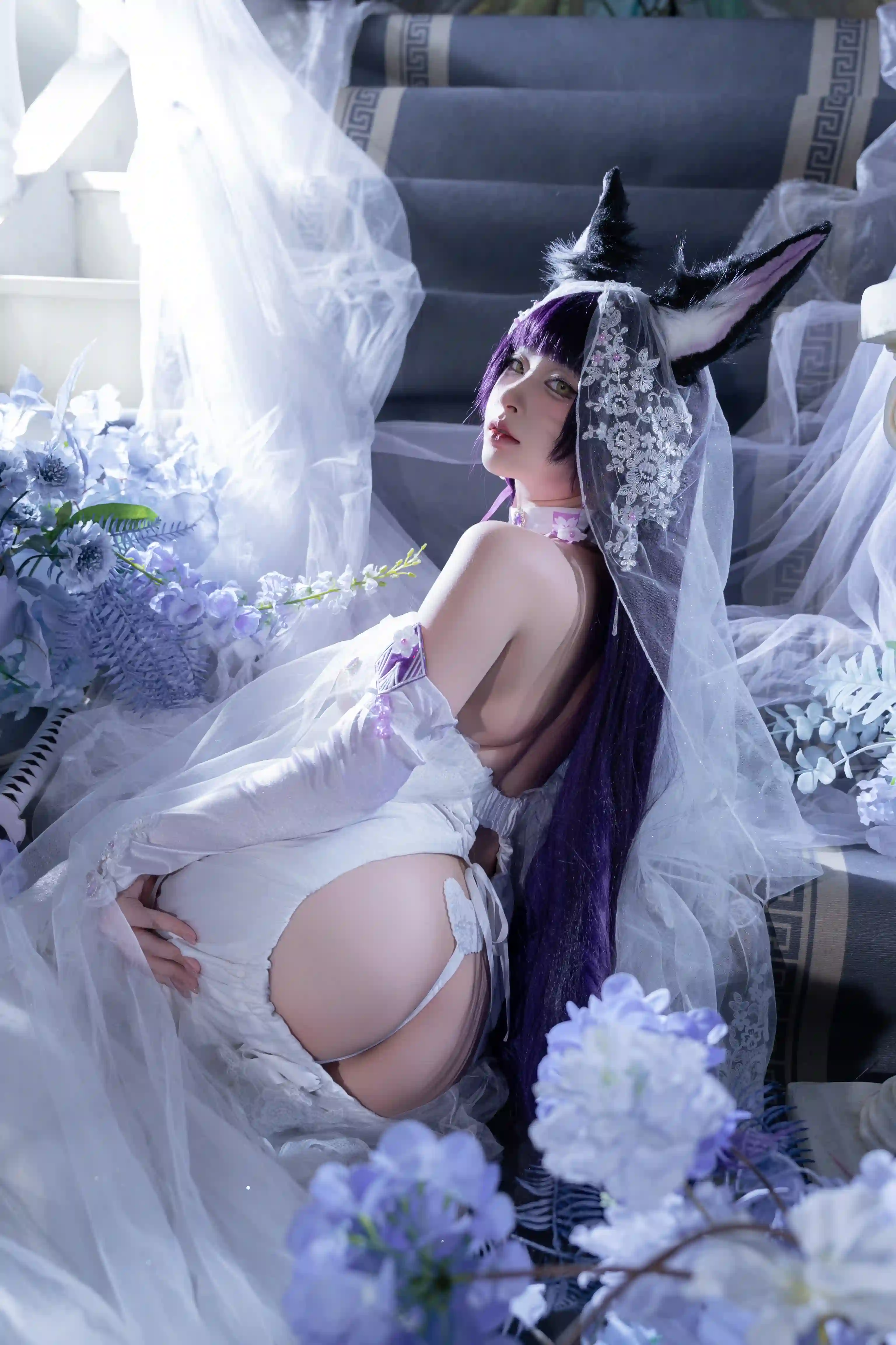 清水由乃 (Qsyn0101) cosplay Musashi Wisteria - Azur Lane (43).webp
