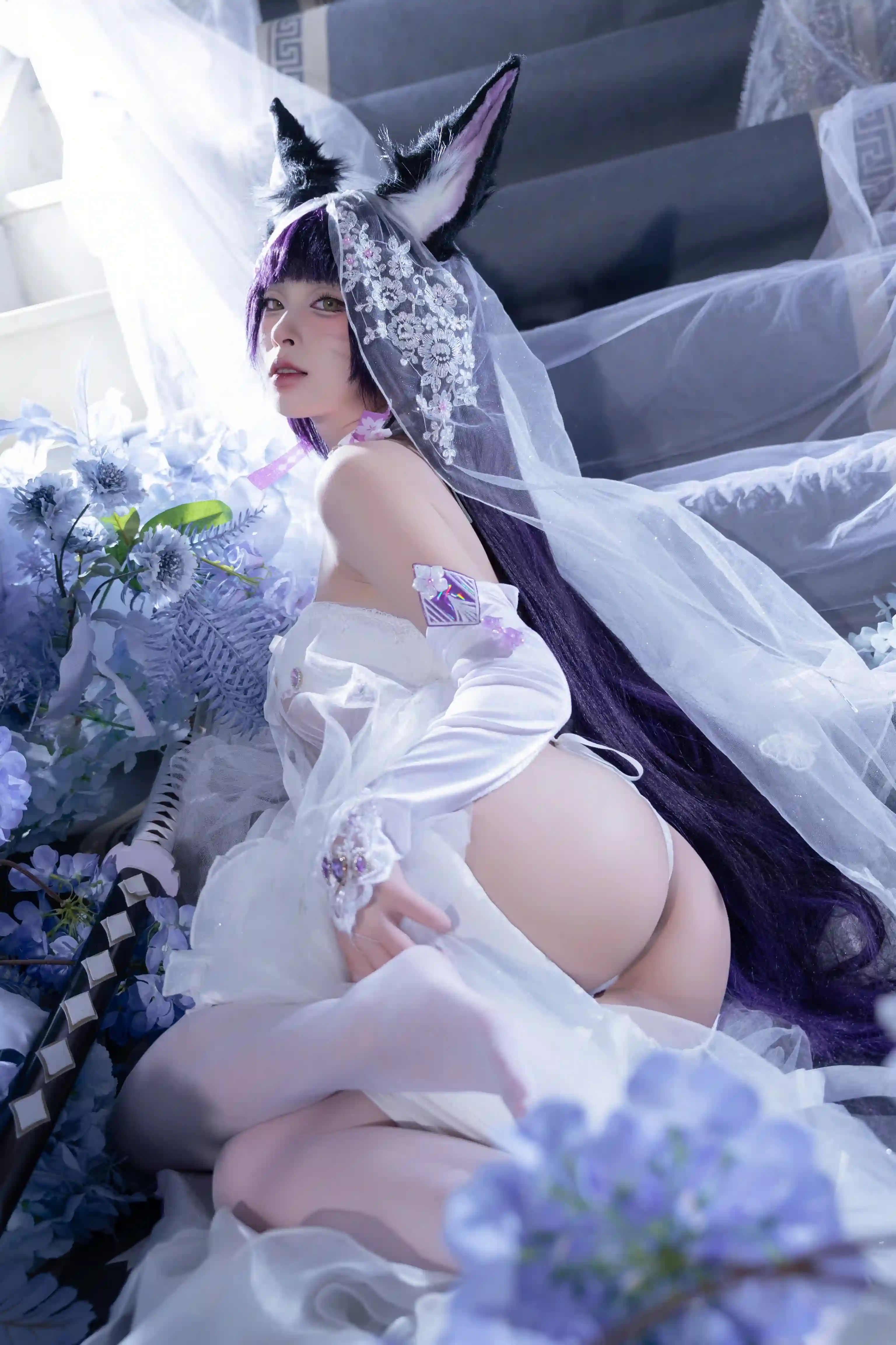 清水由乃 (Qsyn0101) cosplay Musashi Wisteria - Azur Lane (45).webp