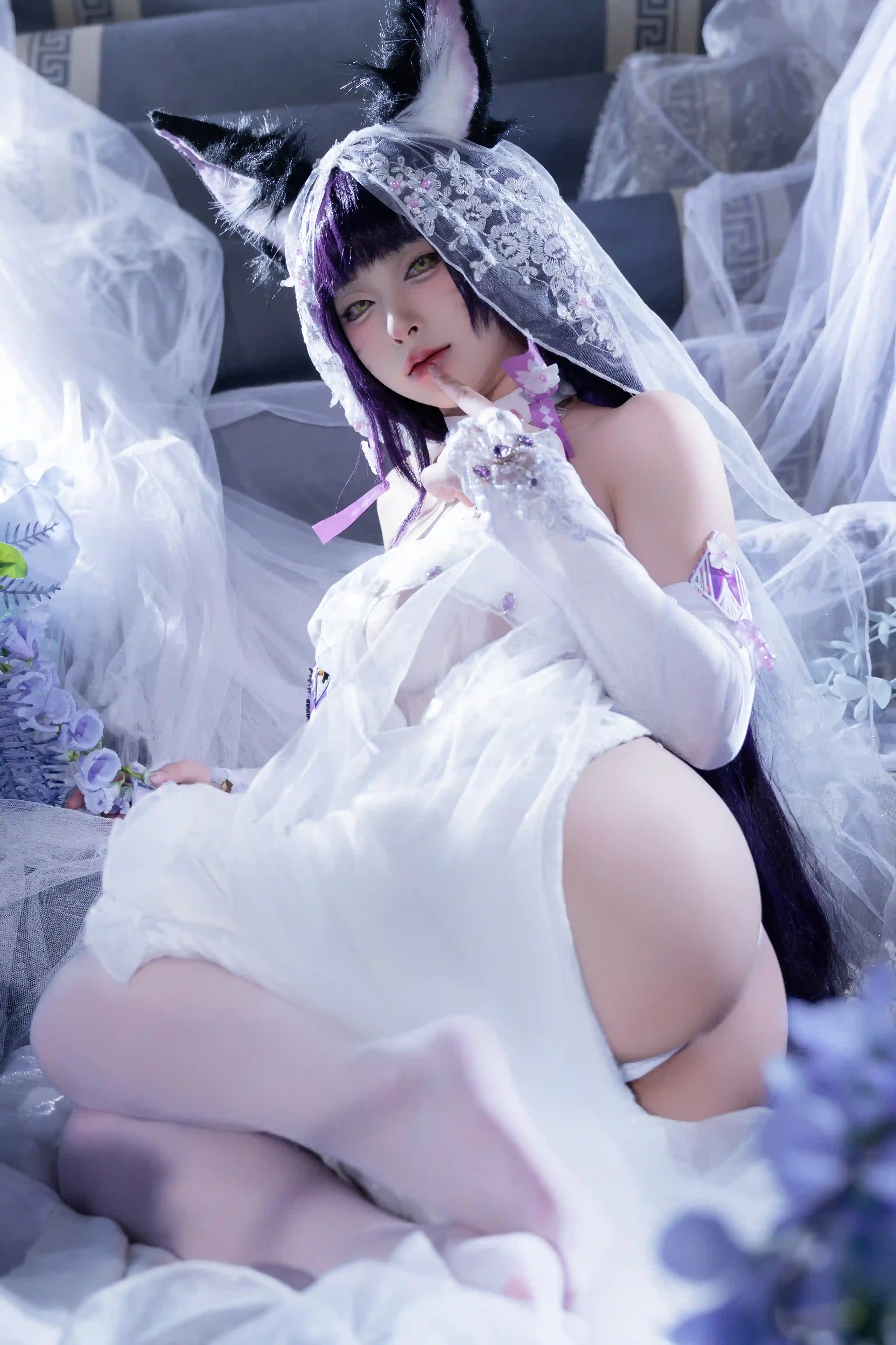 清水由乃 (Qsyn0101) cosplay Musashi Wisteria - Azur Lane (48).webp
