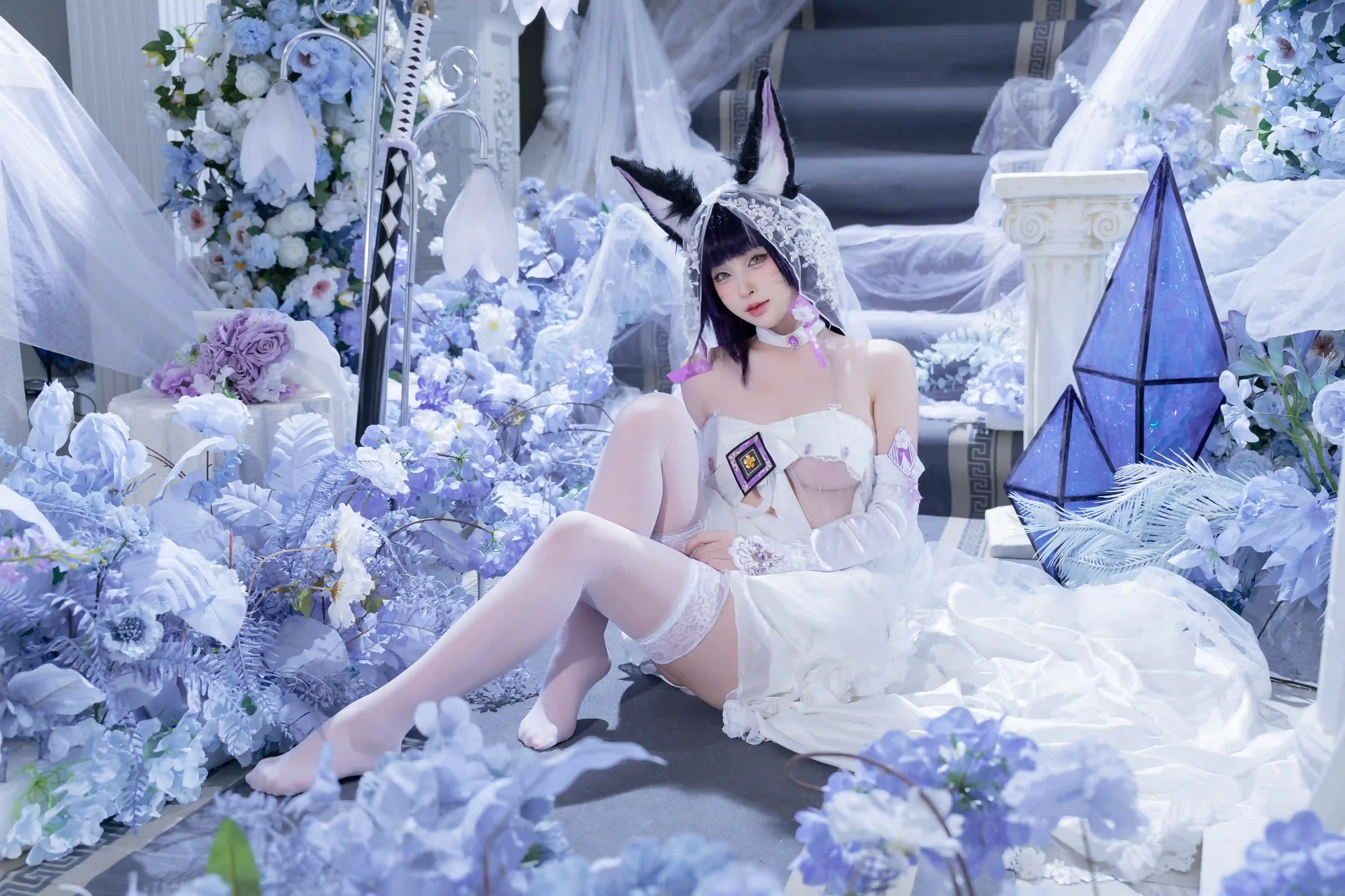 清水由乃 (Qsyn0101) cosplay Musashi Wisteria - Azur Lane (31).webp