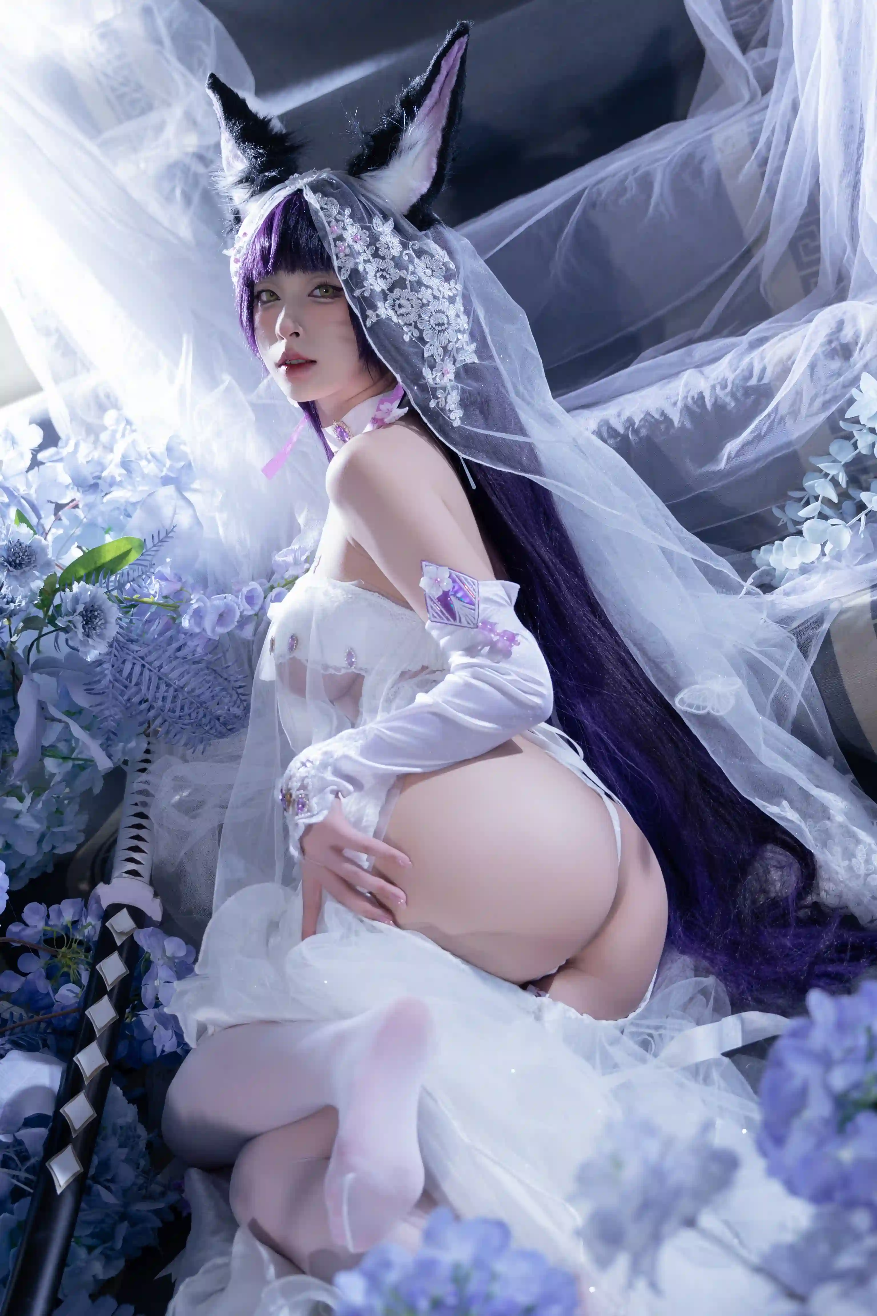 清水由乃 (Qsyn0101) cosplay Musashi Wisteria - Azur Lane (44).webp