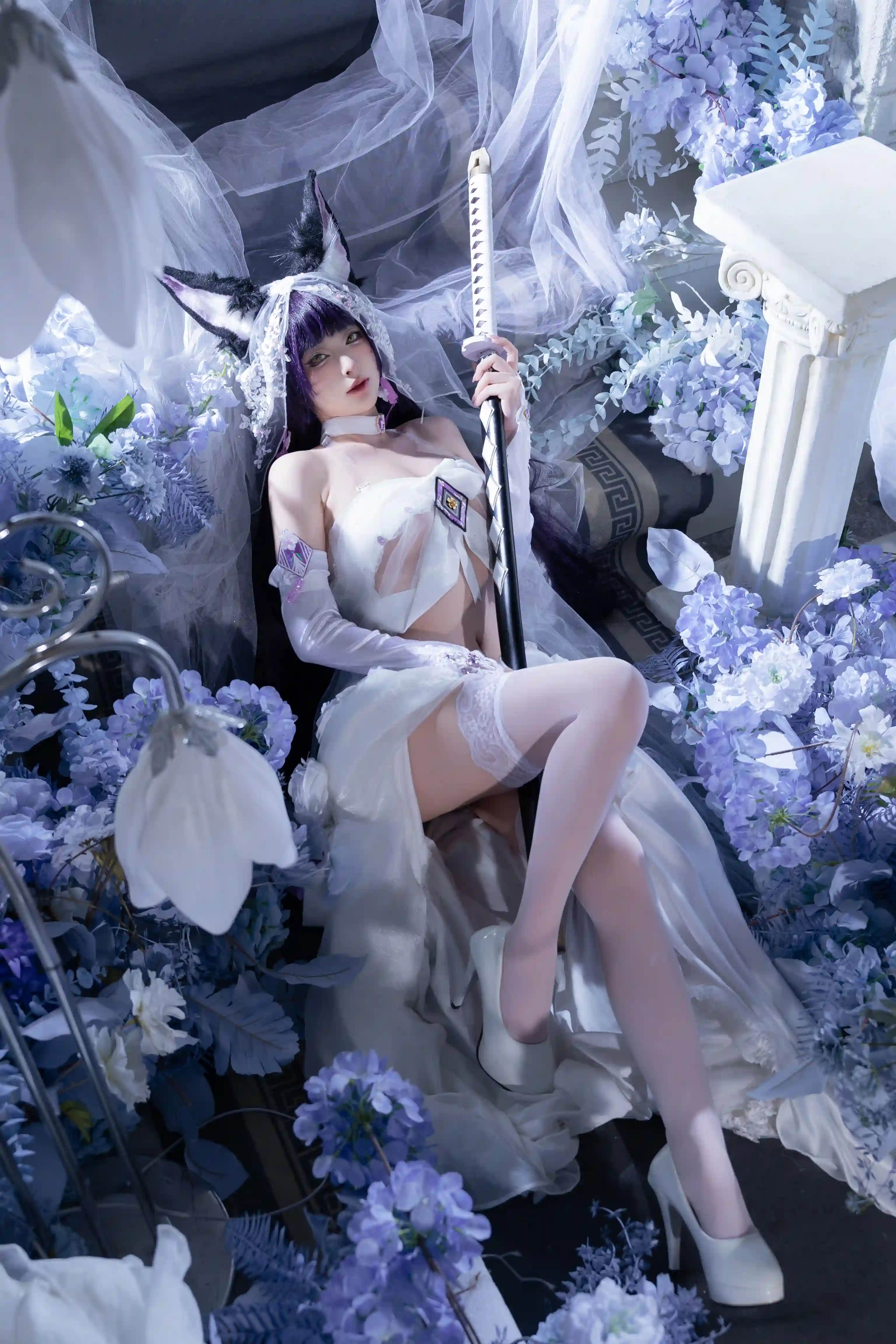 清水由乃 (Qsyn0101) cosplay Musashi Wisteria - Azur Lane (40).webp