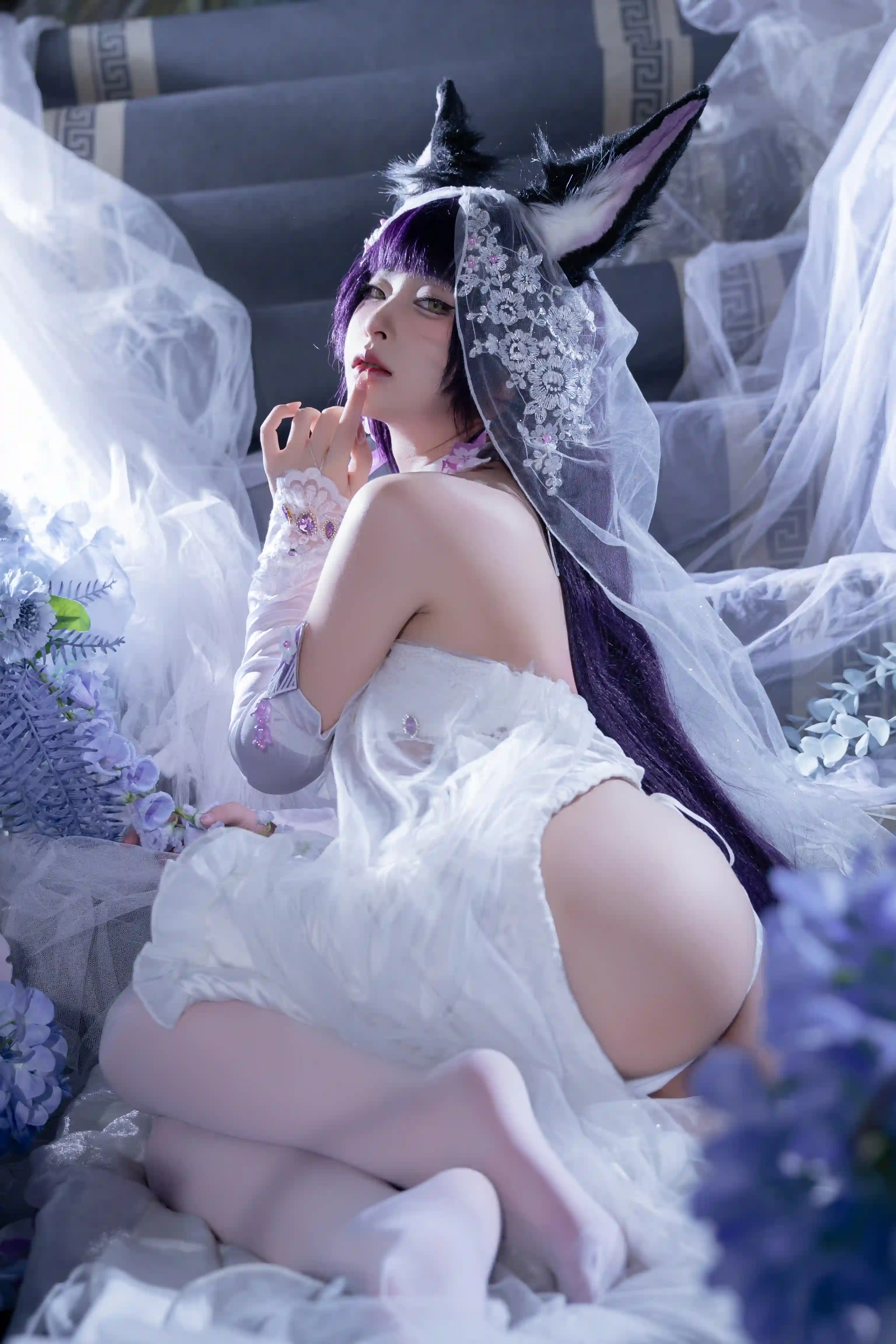 清水由乃 (Qsyn0101) cosplay Musashi Wisteria - Azur Lane (47).webp