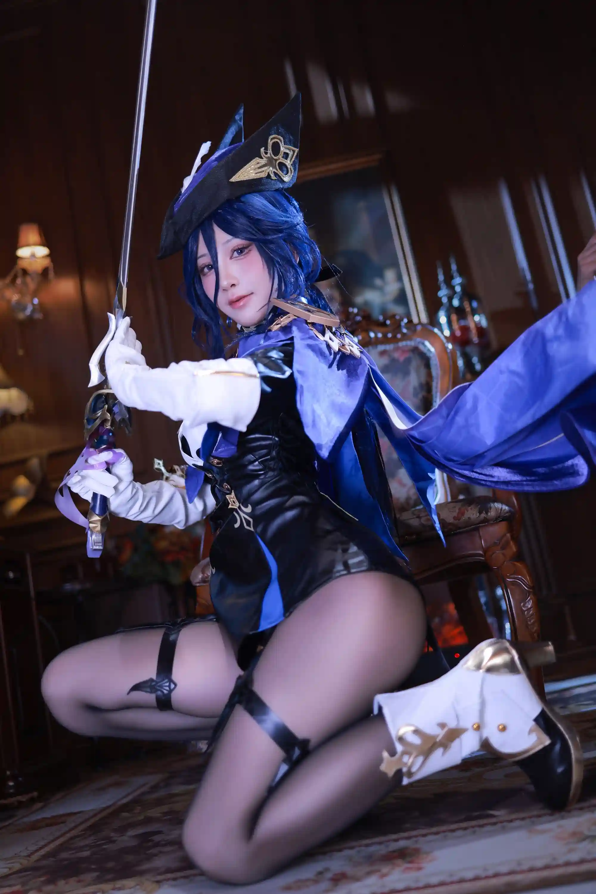 水淼Aqua cosplay Clorinde - Genshin Impact (5).webp