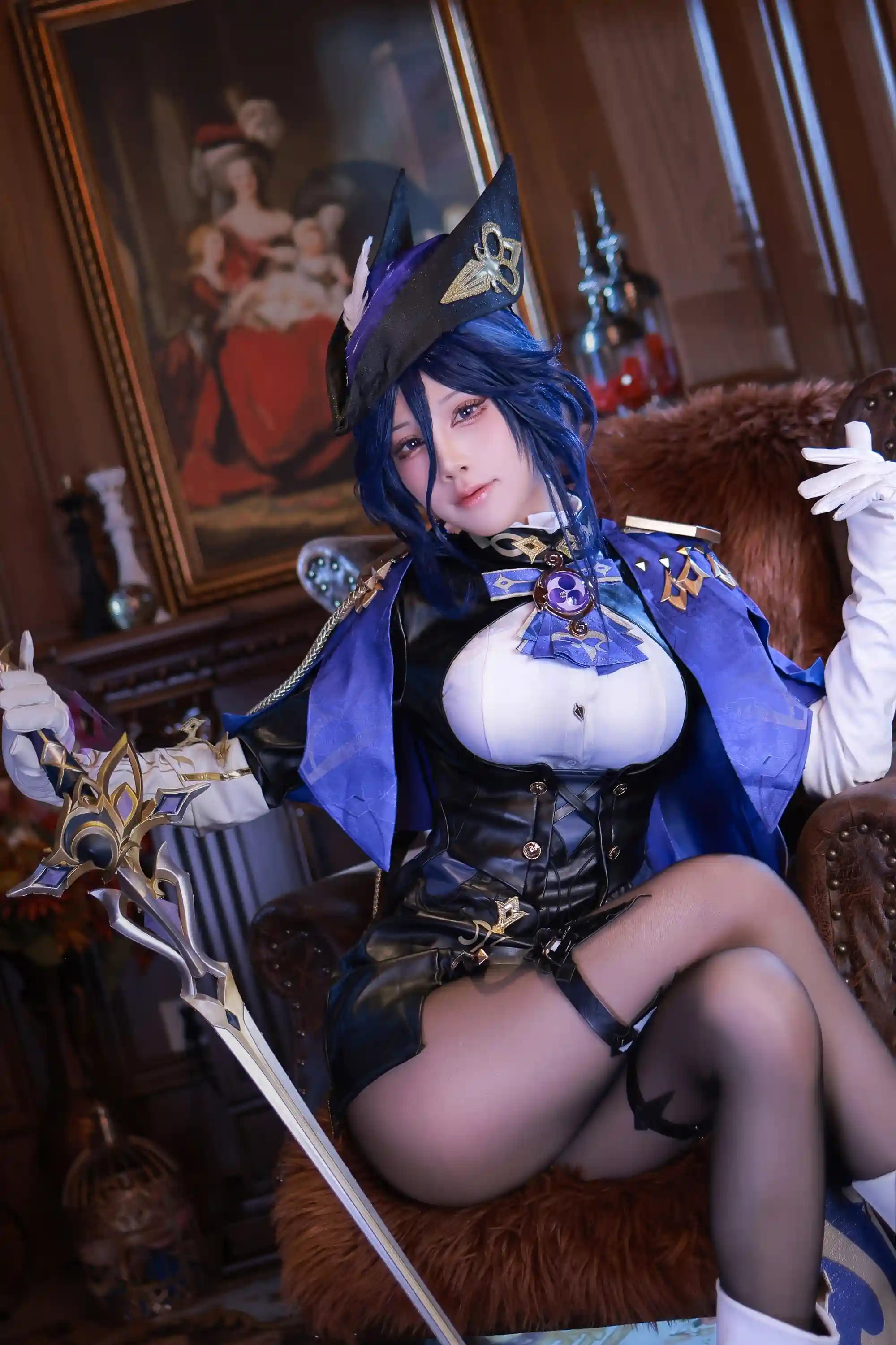 水淼Aqua cosplay Clorinde - Genshin Impact (11).webp