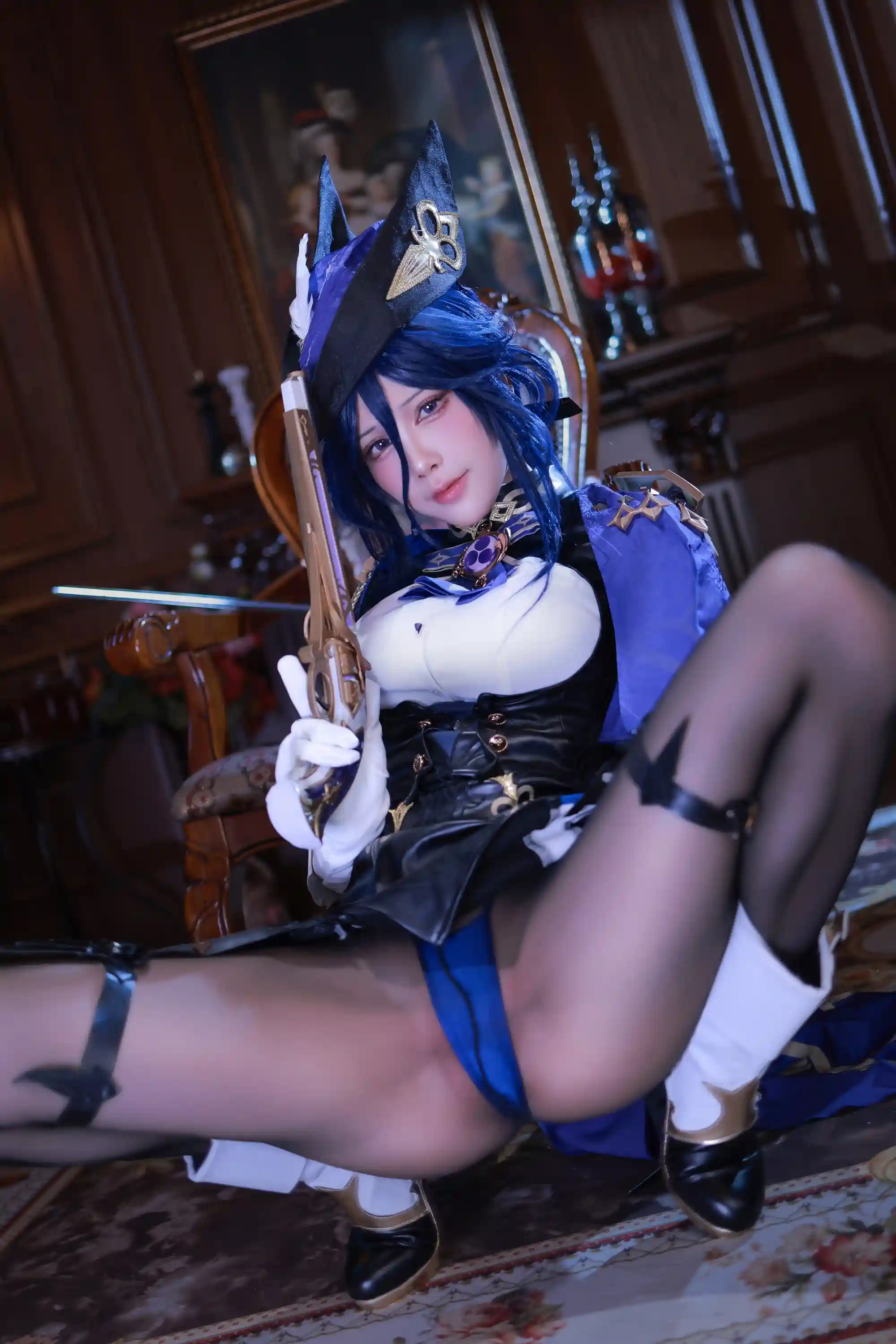 水淼Aqua cosplay Clorinde - Genshin Impact (7).webp