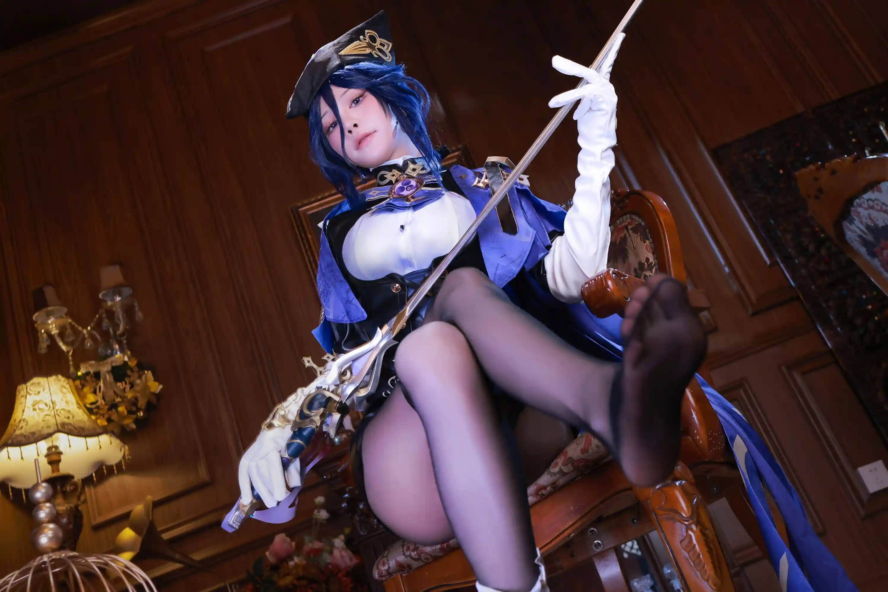水淼Aqua cosplay Clorinde - Genshin Impact (14).webp