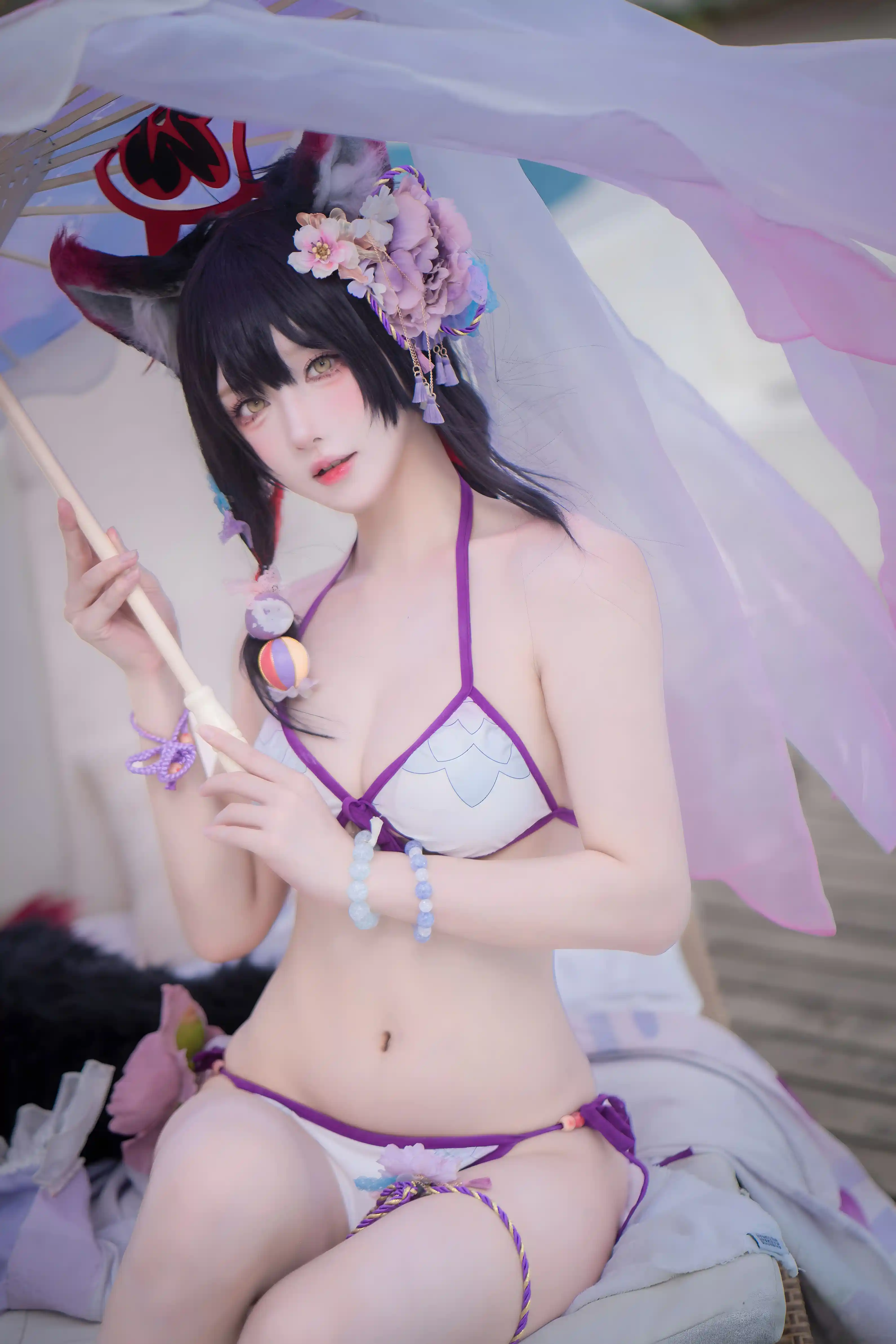 Abaoyeshitunia1 (阿包也是兔娘) cosplay Kosaka Wakamo Swimsuit - Blue Archive (11) - 022330.xyz.webp