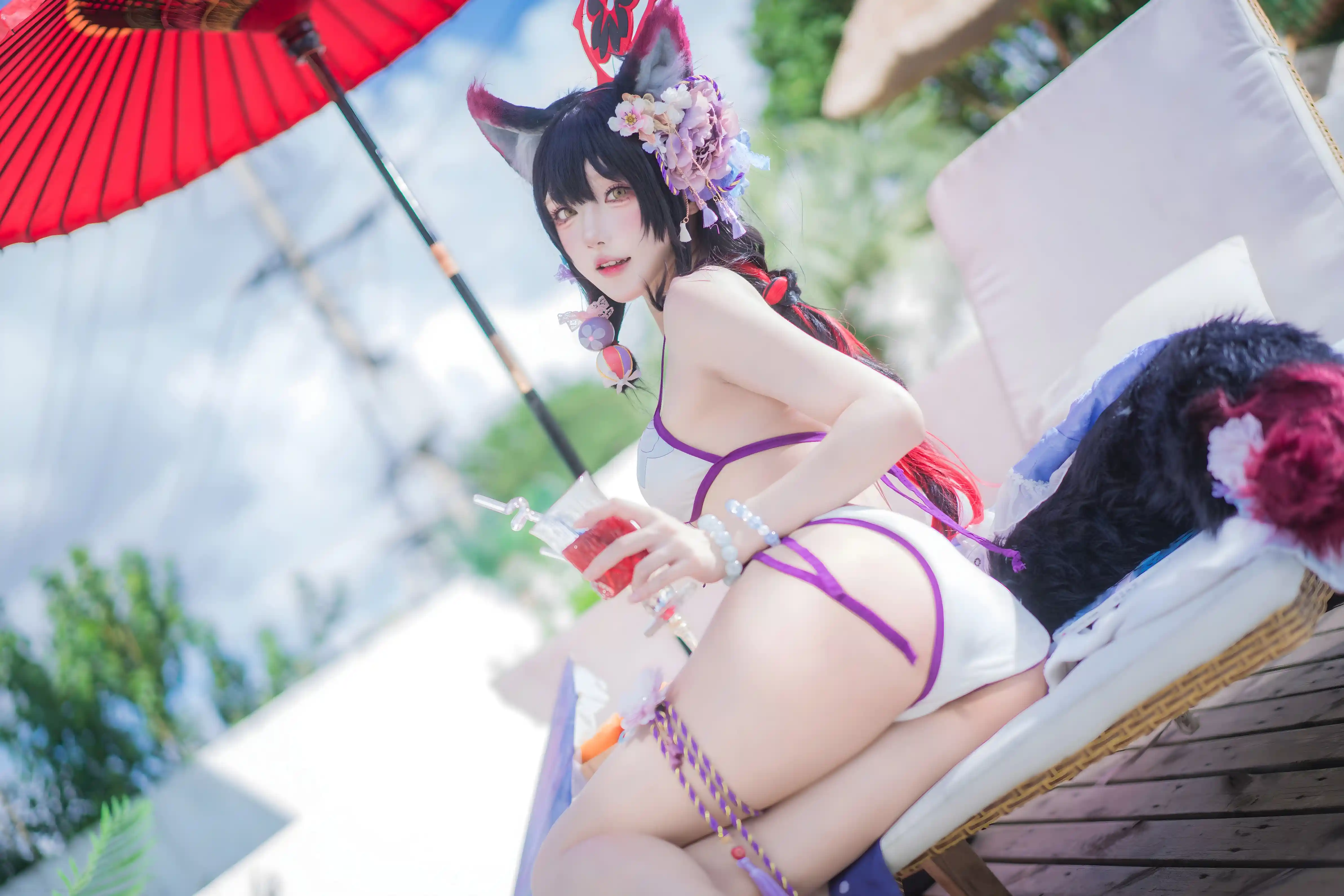 Abaoyeshitunia1 (阿包也是兔娘) cosplay Kosaka Wakamo Swimsuit - Blue Archive (7) - 022330.xyz.webp