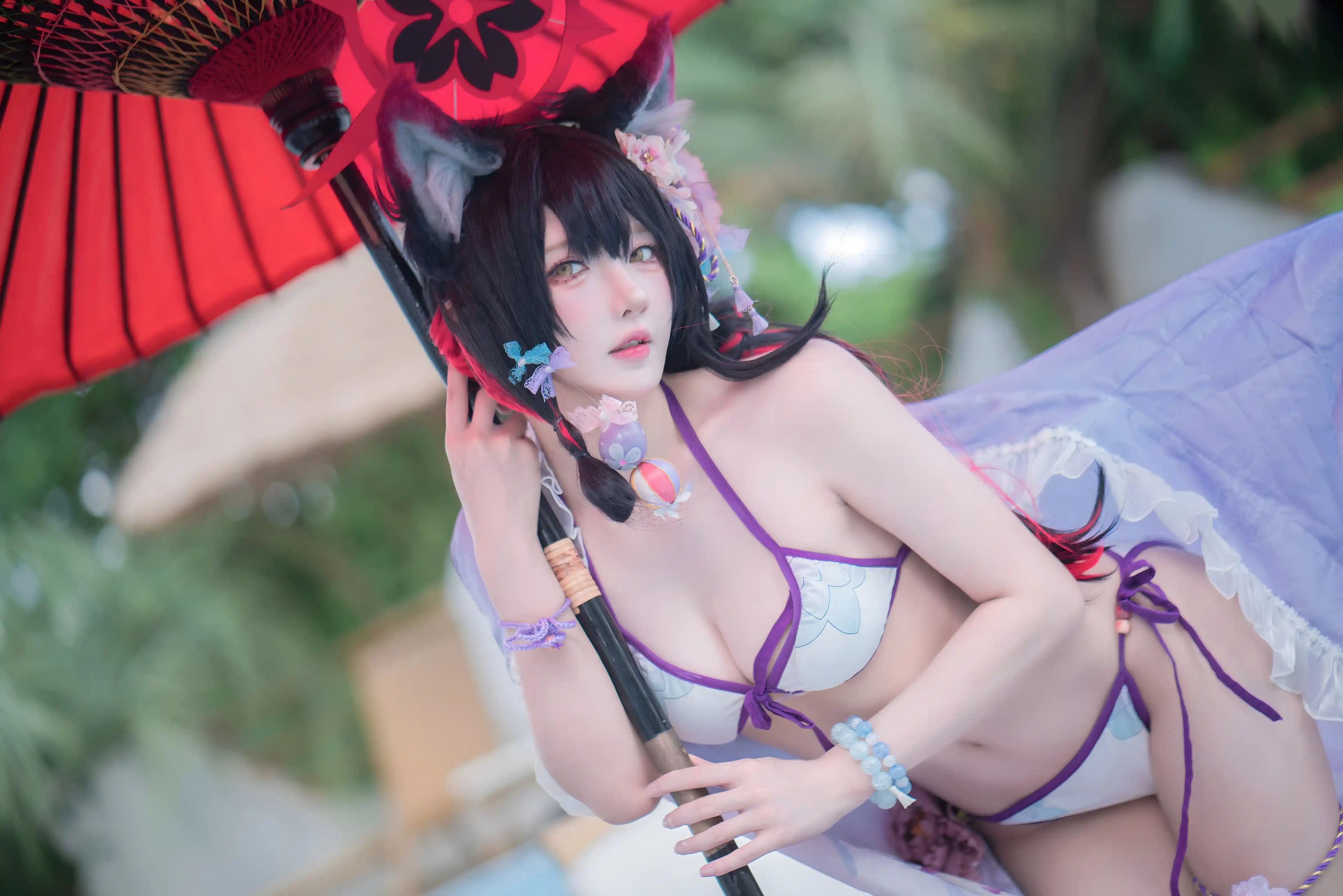 Abaoyeshitunia1 (阿包也是兔娘) cosplay Kosaka Wakamo Swimsuit - Blue Archive (17) - 022330.xyz.webp