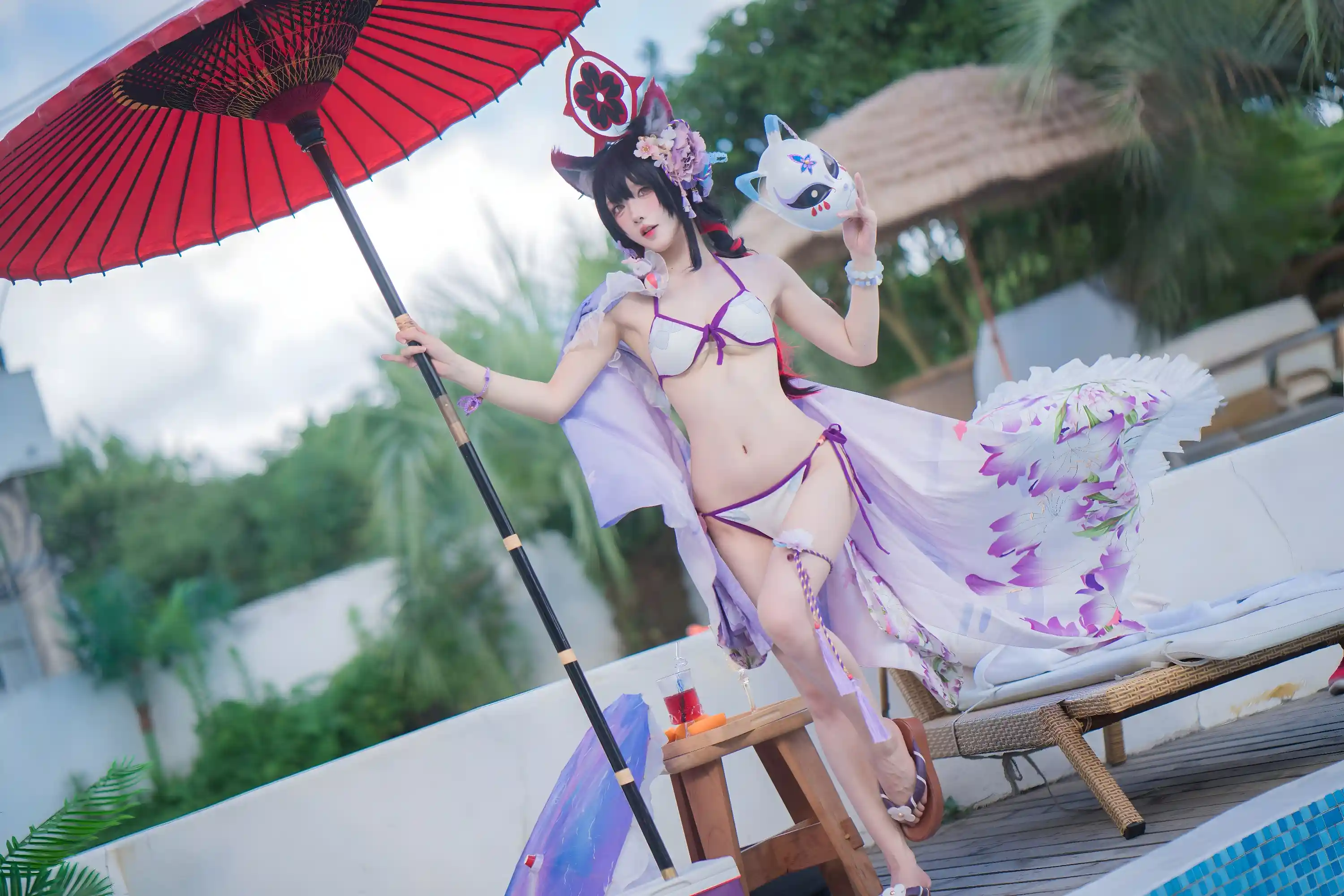 Abaoyeshitunia1 (阿包也是兔娘) cosplay Kosaka Wakamo Swimsuit - Blue Archive (32) - 022330.xyz.webp